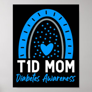Welttag der Diabetes-Kleidung T1d Typ-1-Diabetes-M Poster