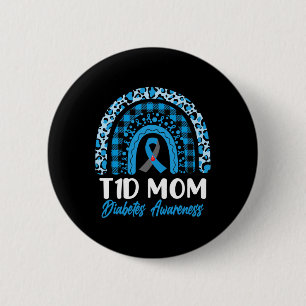 Welttag der Diabetesaufklärung T1d Diabetes Typ 1 Button