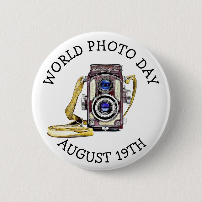 Welttag der Fotografie 19. August Button (Vorderseite)