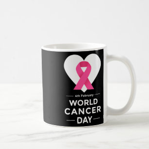 Welttag der Krebsaufklärung 4. Feb Krebsbewusstsei Kaffeetasse