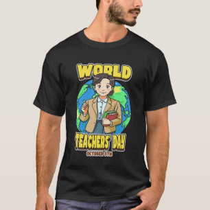 Welttag der Lehrer am 5. Oktober feiert Erzieher T-Shirt