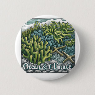 Welttag der Ozeane - Korallenriff und Klima Button