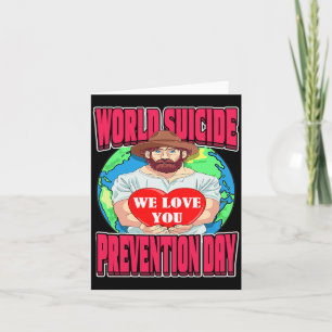 Welttag der Prävention Motivierender Vater Septemb Karte