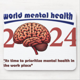 Welttag der psychischen Gesundheit 2024 Mousepad