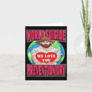 Welttag der Suizidprävention Motivierender Vater S Karte