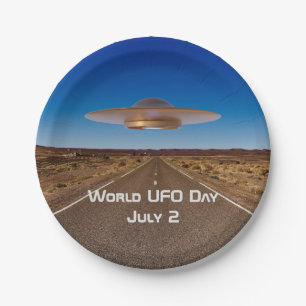 Welttag der UFO Pappteller