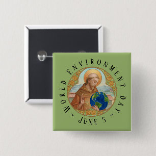 Welttag der Umwelt & St. Franz von Assisi Button