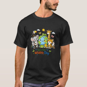 Welttag der Wildtiere 3. März Wildtiere rund um di T-Shirt