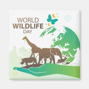 Welttag der Wildtiere Magnet