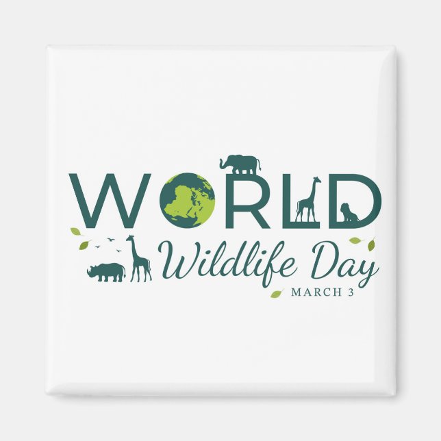 Welttag der Wildtiere Magnet (Vorne)