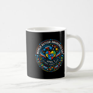 Welttag des Autismus 2. April Band Merch Kaffeetasse