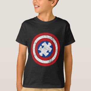 Welttag des Autismus Puzzle Superhelden Jungen K T-Shirt
