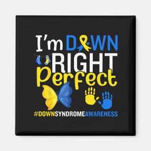 Welttag des Down-Syndroms 21. März Down Right Magnet