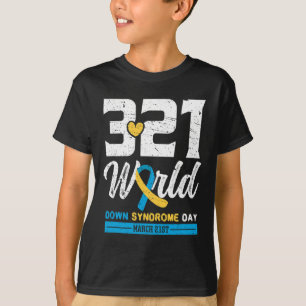 Welttag des Down-Syndroms 21. März - Down-Syndrom T-Shirt