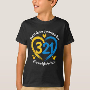 Welttag des Down-Syndroms 321 Bewusstsein Unterstü T-Shirt