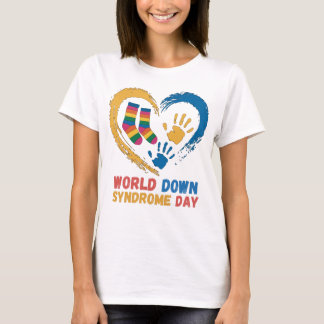 Welttag des Down-Syndroms Bewusstsein Familie Unte T-Shirt