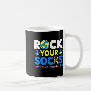 Welttag des Down-Syndroms Bewusstsein Unterstützun Kaffeetasse