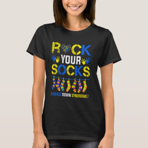 Welttag des Down-Syndroms: Rock Your Socks Awarene T-Shirt