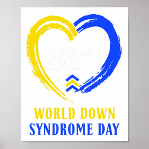Welttag des Down-Syndroms, um gegen Krebs zu kämpf Poster