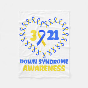 Welttag des Down-Syndroms, um gegen Krebsideen Dow Fleecedecke