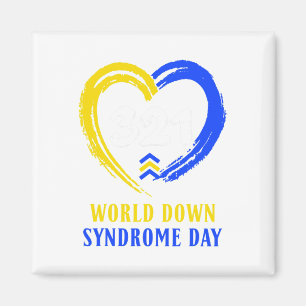 Welttag des Down-Syndroms, um gegen Krebsideen nac Magnet