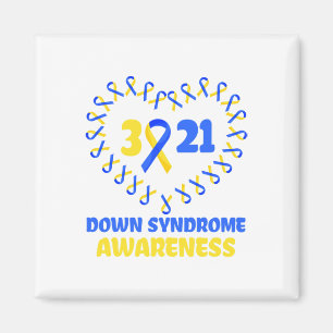 Welttag des Down-Syndroms, um gegen Krebsideen nac Magnet