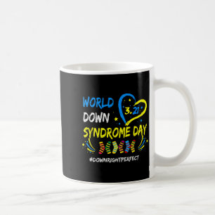 Welttag des downsyndroms 321 bewusstsein unterstüt kaffeetasse