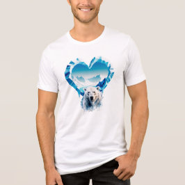 Welttag für Gletscher  Tri-Blend Shirt