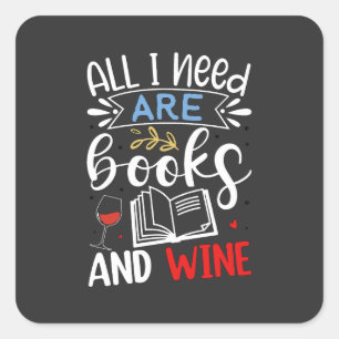 Weltteltag des Buches Quadratischer Aufkleber