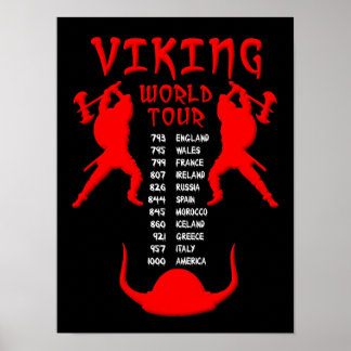 Weltumrundungsschild Poster