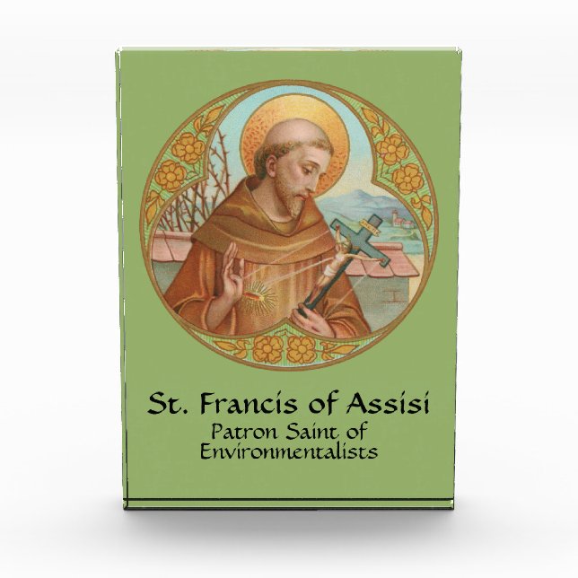 Weltumwelttag und St. Francis von Assisi Fotoblock (Vorderseite)