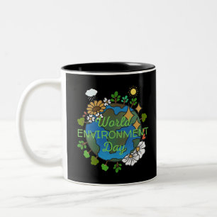 Weltumwelttag Zweifarbige Tasse