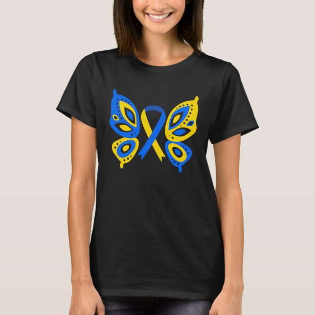 Weltuntergang-Syndrom-Schmetterling T-Shirt (Vorderseite)