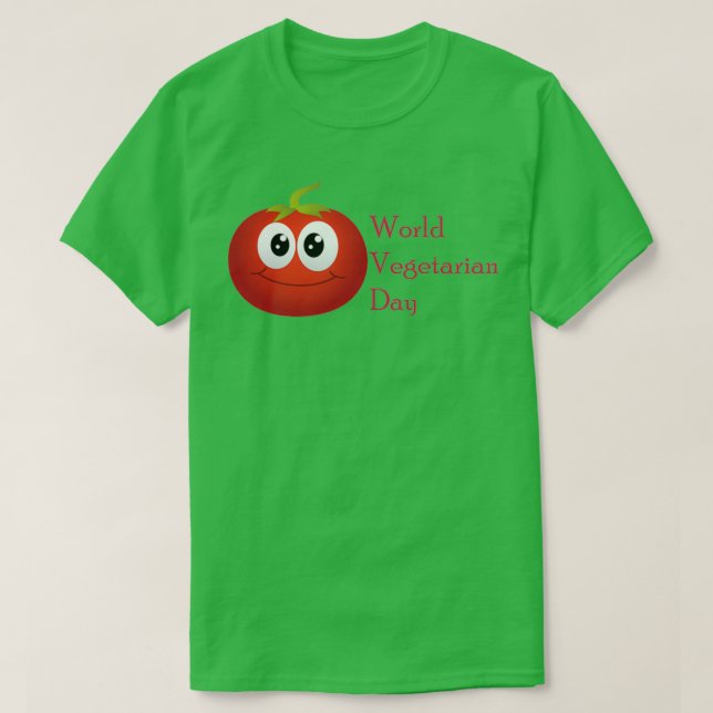 Weltvegetarischer Tag T-Shirt (Design vorne)
