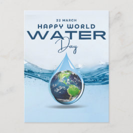 Weltwassertag Feiertagspostkarte