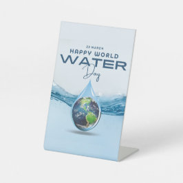 Weltwassertag Sockelschild