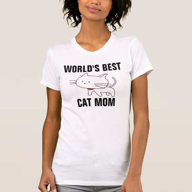 WELTWEIT BESTE CAT-MAMA-T - Shirt (Vorderseite)