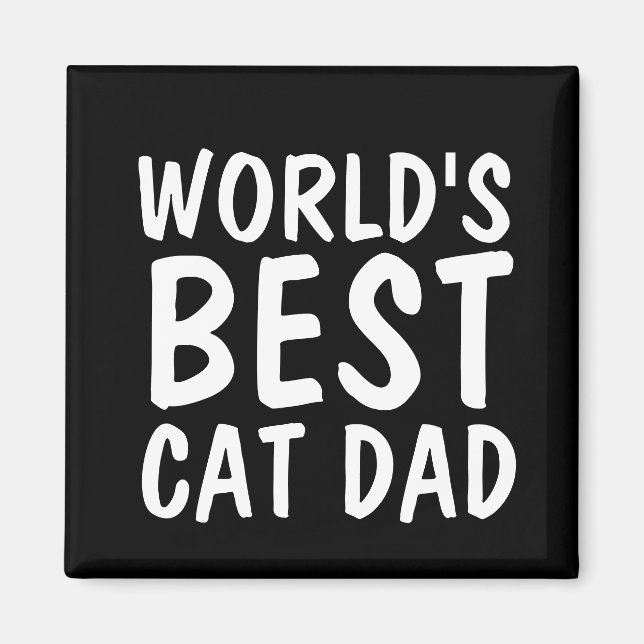 WELTWEIT BESTE CAT-VATER-Kühlschrankmagnet Magnet (Vorne)