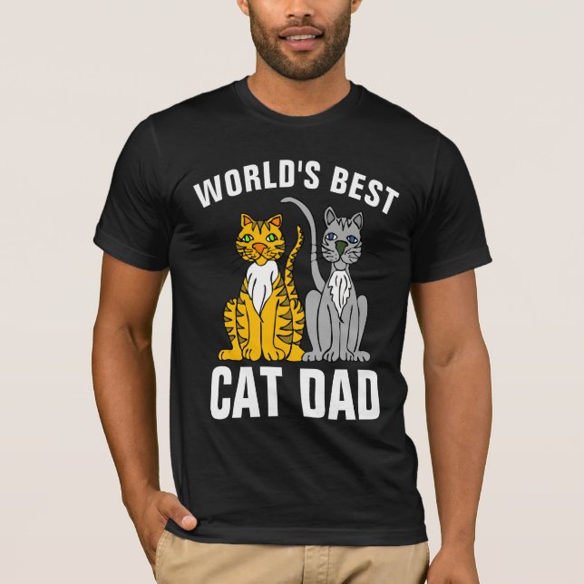 WELTWEIT BESTE CAT-VATER-T - Shirt-T-Shirts T-Shirt (Vorderseite)