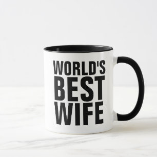 WELTWEIT BESTE EHEFRAU KAFFEE MUGS TASSE