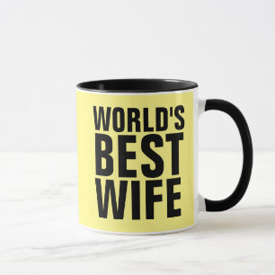 WELTWEIT BESTE EHEFRAU KAFFEE MUGS TASSE