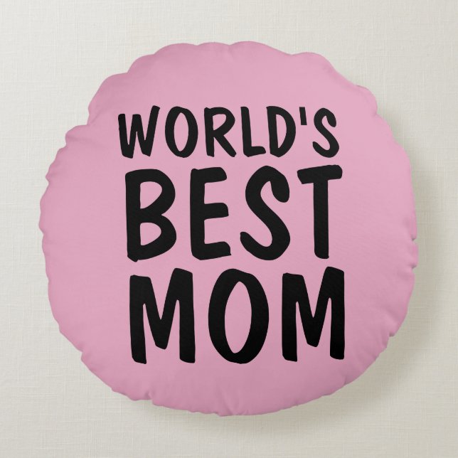 WELTWEIT BESTE MAMA Kissen Pink (Vorderseite)