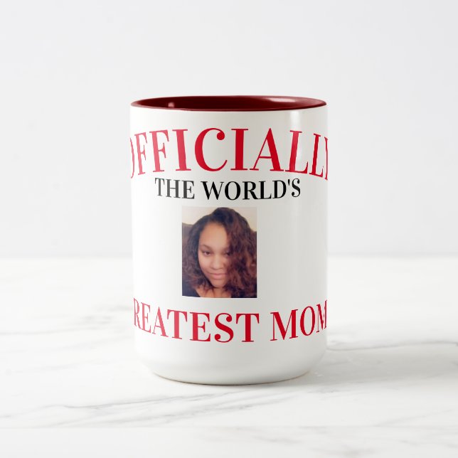 Weltweit beste Mama Zweifarbige Tasse (Mittel)
