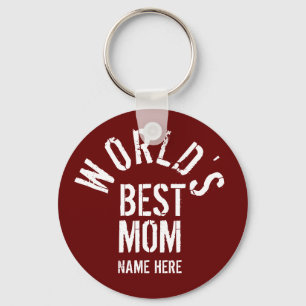 WELTWEIT BESTE MOM PERSONALISIEREN SCHLÜSSELANHÄNG SCHLÜSSELANHÄNGER