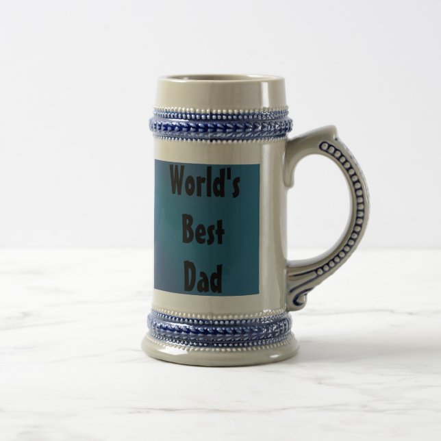 WELTWEIT BESTE VATER-GIFT-STEINS - VATER'S DAY GIF BIERGLAS (Rechts)