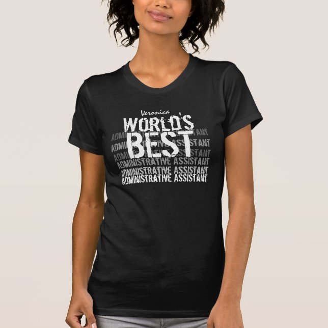 Weltweit bester administrativer Assistent-Individu T-Shirt (Vorderseite)