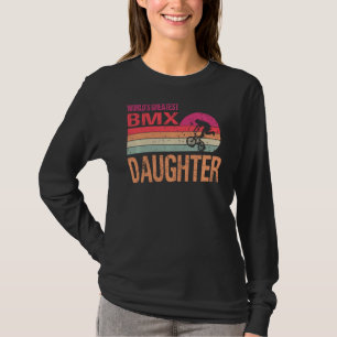 Weltweit Bester Bmx-Tochter Vintager Muttertag T-Shirt