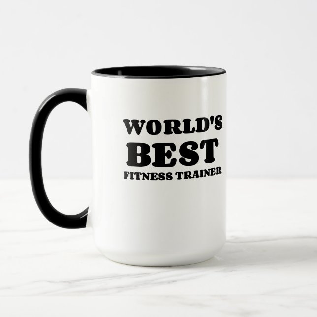 WELTWEIT BESTER FITNESS-TRAINER TASSE (Links)