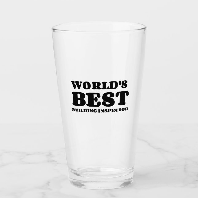 WELTWEIT BESTER GEBÄUDE-INSPEKTOR GLAS (Vorderseite)