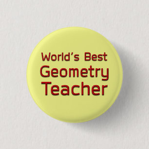 Weltweit bester Geometry-Lehrer Button